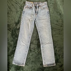 Red engine jeans (mid rise)